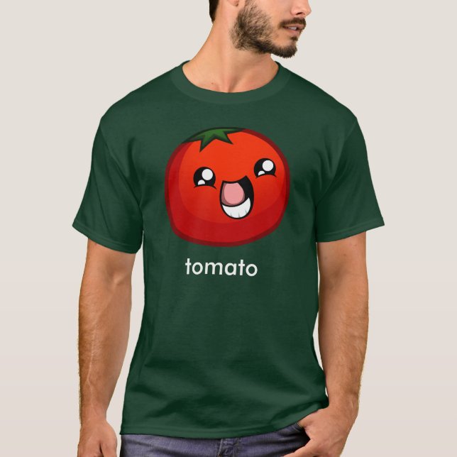 Glücklicher Tomate-T - Shirt (Vorderseite)