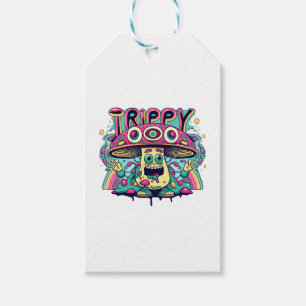 Glücklicher Trip-Pilz Geschenkanhänger