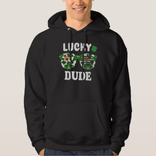 Glücklicher Typ St Patrick's Day Sonnenbrille mit Hoodie
