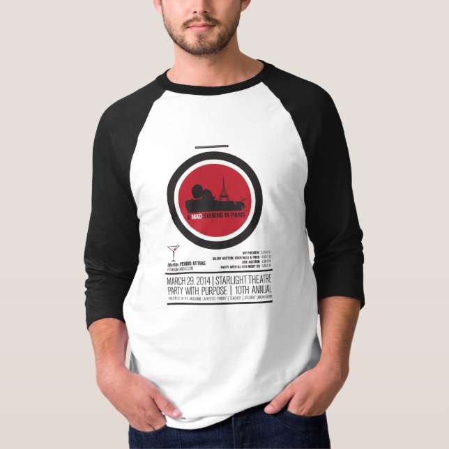 Glücklicher TypRaglan T-Shirt (Vorderseite)