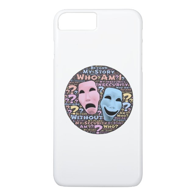 Glücklicher und trauriger Cartoon Case-Mate iPhone Hülle (Rückseite)