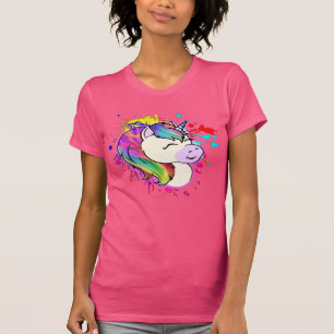 Glücklicher Unicorn-T - Shirt