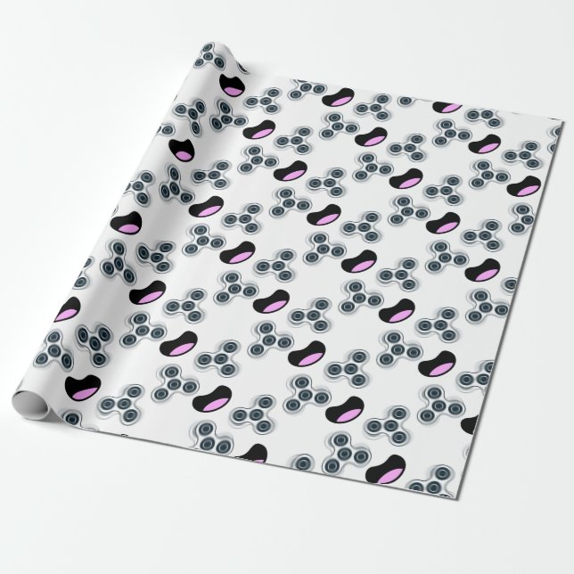 Glücklicher Unruhe-Spinner Geschenkpapier (Ungerollt)