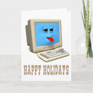 GLÜCKLICHER URLAUB COMPUTER GREETING FEIERTAGSKARTE