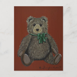 Glücklicher Urlaub Teddy Feiertagspostkarte