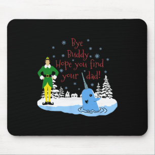 Glücklicher Urlaub Uni-Kinder Weihnachten Narwal E Mousepad