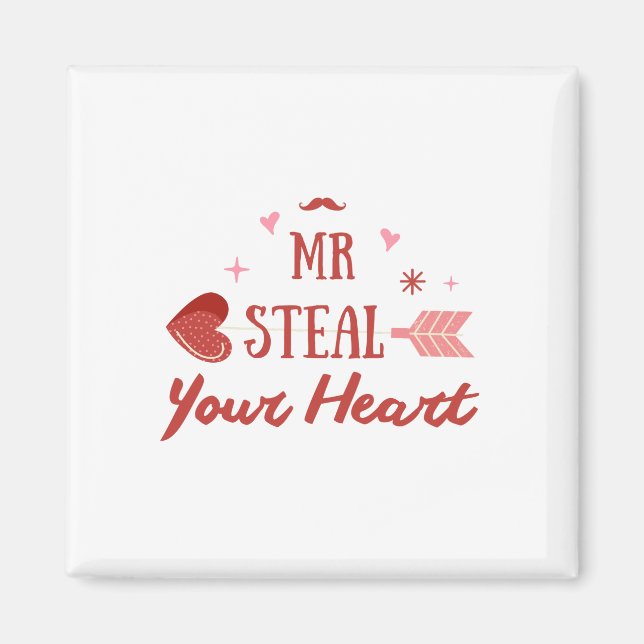 Glücklicher Valentinstag 2023 - Valentinstag Herz Magnet (Vorne)