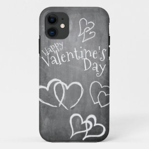 Glücklicher Valentinstag auf einem Kreidebrett Case-Mate iPhone Hülle