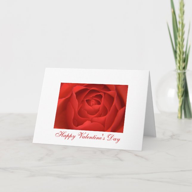 Glücklicher Valentinstag Feiertagskarte (Vorderseite)