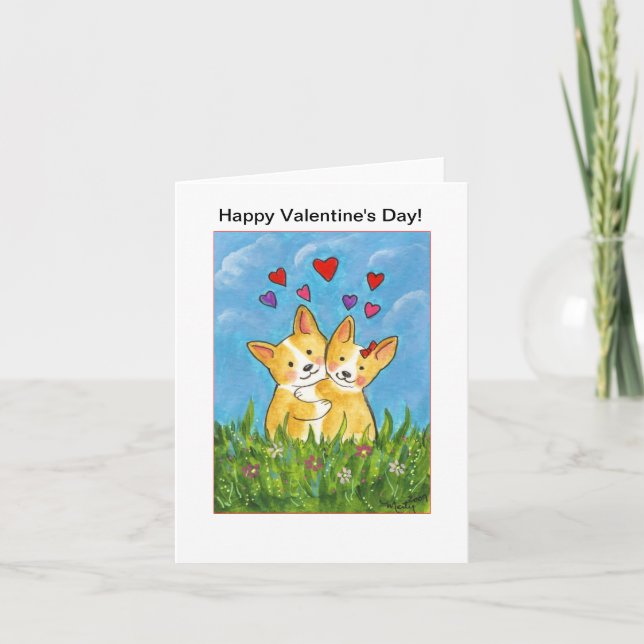 Glücklicher Valentinstag! Feiertagskarte (Vorderseite)