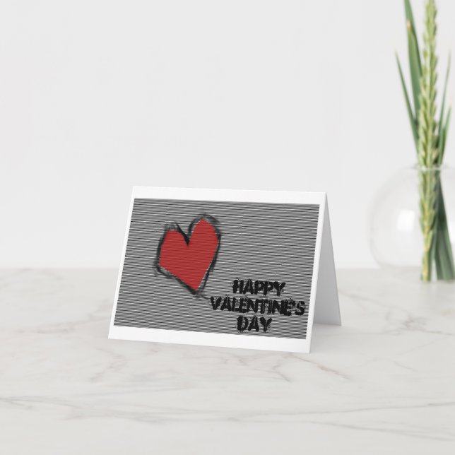 Glücklicher Valentinstag Feiertagskarte (Vorderseite)