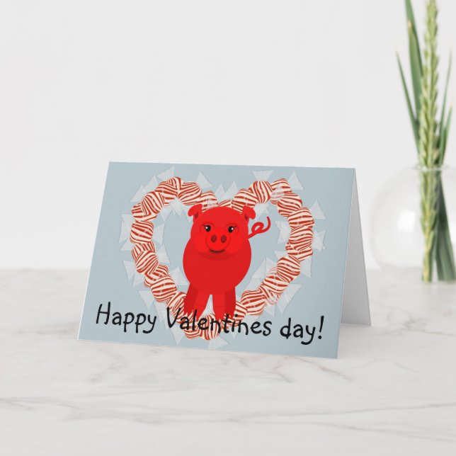 Glücklicher Valentinstag! Feiertagskarte (Vorderseite)