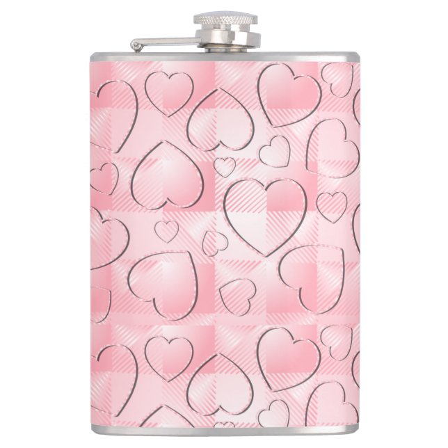 Glücklicher Valentinstag! Flachmann (Vorderseite)