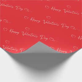 Glücklicher Valentinstag Geschenkverpackung Geschenkpapier