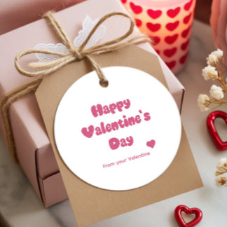 Glücklicher Valentinstag Glitter-Anhänger Geschenkanhänger