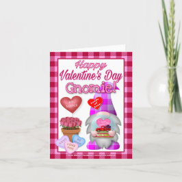 Glücklicher Valentinstag Gnomie! Karte