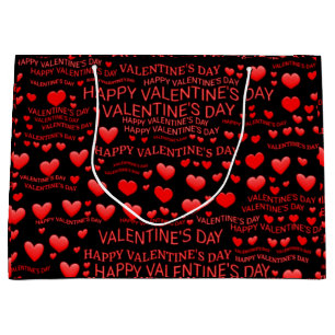 Glücklicher Valentinstag Große Geschenktüte
