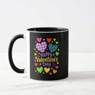 Glücklicher Valentinstag - Herzen Liebe Tasse