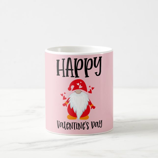 Glücklicher Valentinstag Kaffeetasse (Mittel)