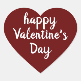 Glücklicher Valentinstag, Liebe Herz-Aufkleber