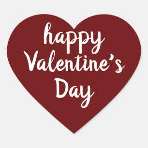 Glücklicher Valentinstag, Liebe Herz-Aufkleber
