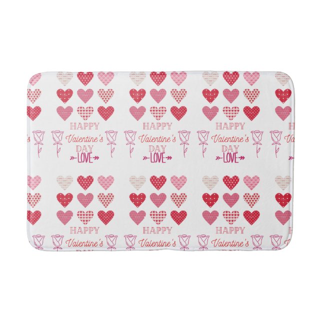 Glücklicher Valentinstag meine Liebe Badematte (Vorderseite)