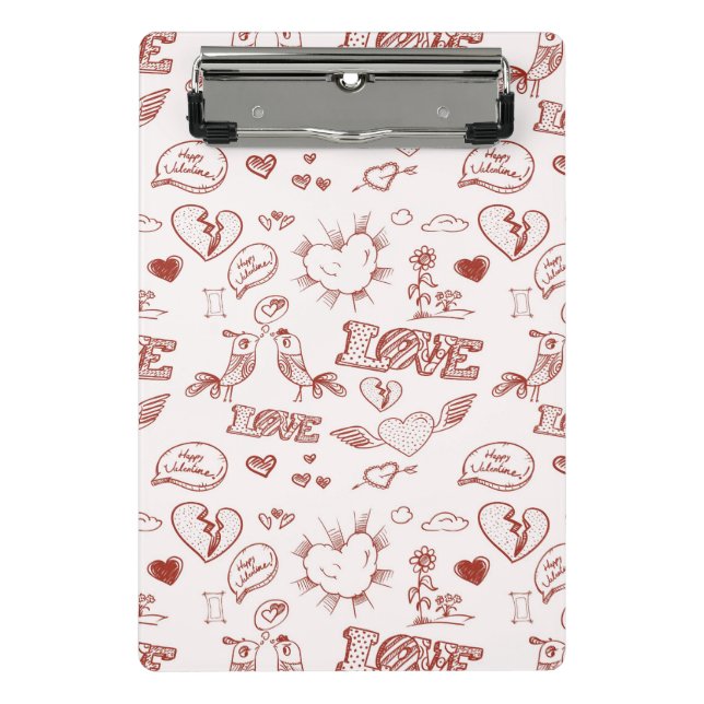 Glücklicher Valentinstag Mini Klemmbrett (Vorderseite)