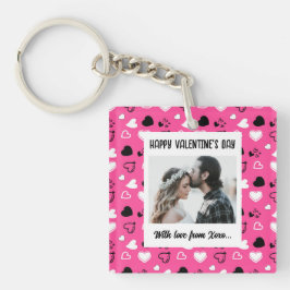 Glücklicher Valentinstag mit Liebe Schlüsselanhänger