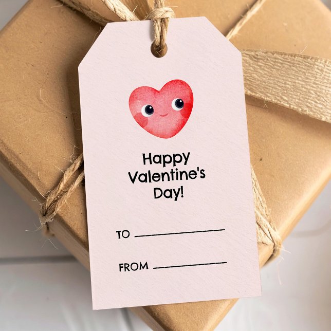 Glücklicher Valentinstag mit niedlichem Babyherz Geschenkanhänger (Von Creator hochgeladen)