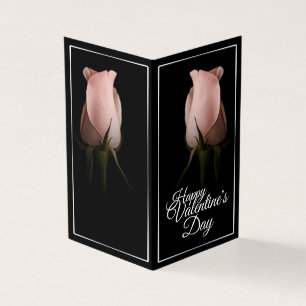 Glücklicher Valentinstag mit rosa Rosa