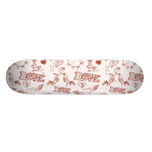 Glücklicher Valentinstag Skateboard