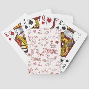 Glücklicher Valentinstag Spielkarten