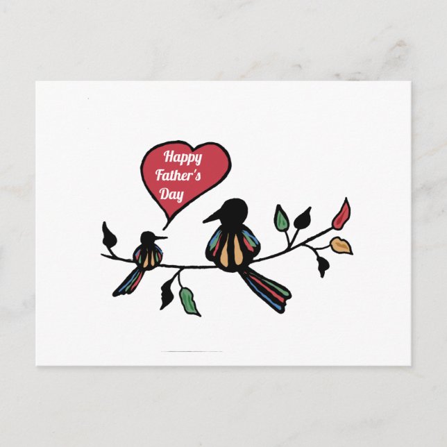 Glücklicher Vater Postkarte (Vorderseite)