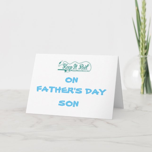 *GLÜCKLICHER VATER'S DAY SON* FÜR MEINEN LIEBLINGS KARTE (Vorderseite)