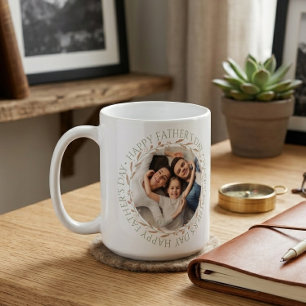 Glücklicher Vatertag: Personalisierter Fotobecher  Kaffeetasse