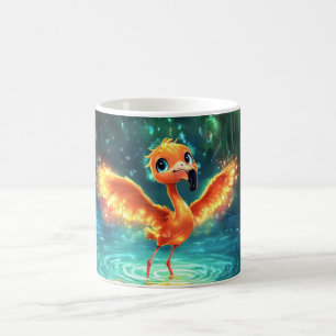 Glücklicher Vogel Cartoon-Stil Lebendig Süß Bunt Kaffeetasse