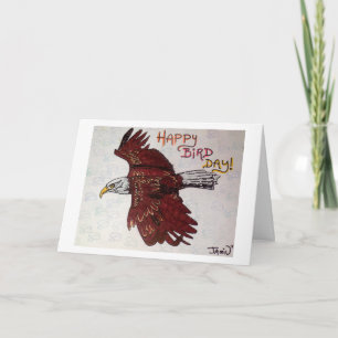 Glücklicher Vogel-Tag Karte