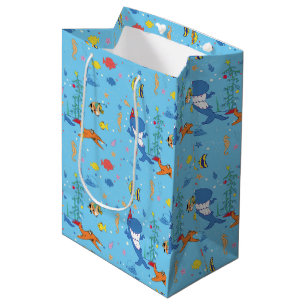 Glücklicher Weihnachtshai Mittlere Geschenktüte
