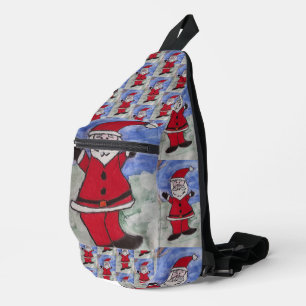 Glücklicher Weihnachtsmann Crossbody Bag