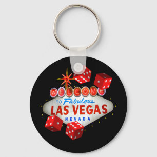 Glücklicher Würfel-Schlüsselanhänger Las Vegas Schlüsselanhänger