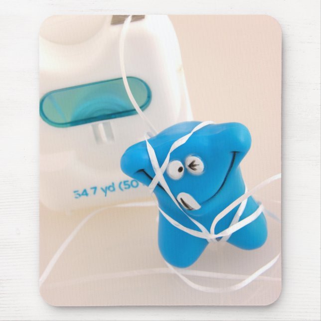 Glücklicher Zahn Mousepad (Vorne)