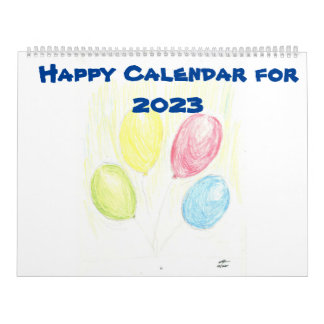 Glücklicher Zeitplan für 2023 Kalender