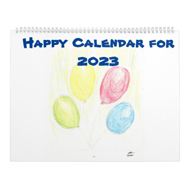 Glücklicher Zeitplan für 2023 Kalender (Titelbild)