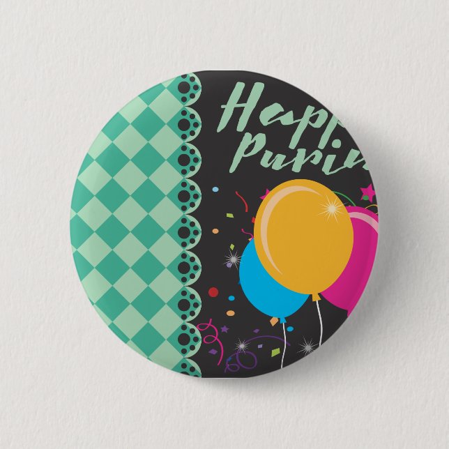 glücklicher Zweck Button (Vorderseite)