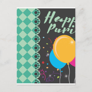 glücklicher Zweck Postkarte