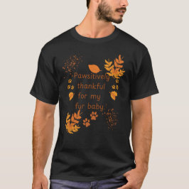 Glücklicherweise dankbar für meinen Pelzbaby-Ernte T-Shirt