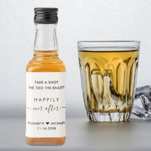 Glücklicherweise immer nach Creme Gastgeschenk Hoc Alkoholflaschenetikett