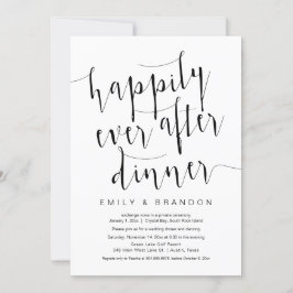 Glücklicherweise immer nach dem Abendessen, Hochze Einladung