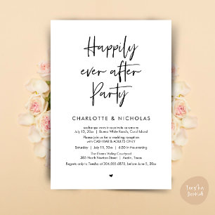 Glücklicherweise immer nach dem Abendessen Hochzei Einladung