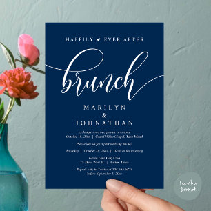 Glücklicherweise immer nach dem Brunch, Hochzeit p Einladung